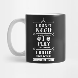 Pen and paper build character Mug